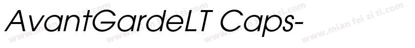 AvantGardeLT Caps字体转换